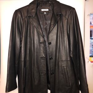 Vintage Calvin Klein leather jacket